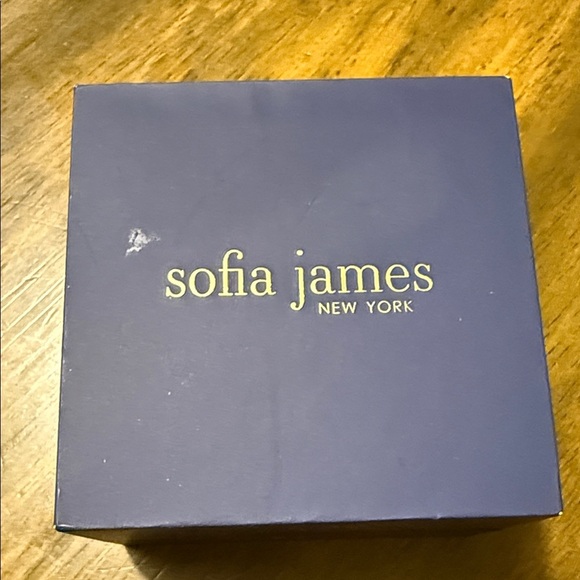 Sophia & James Silver and Black Crystal Earrings NWOTS​ - Picture 2 of 2